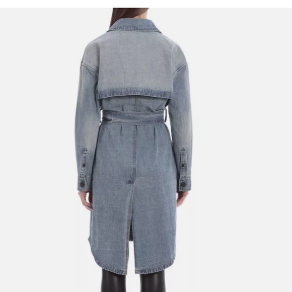 Anthropologie AVEC LES FILLES Blaine Denim Trench - Picture 4 of 8